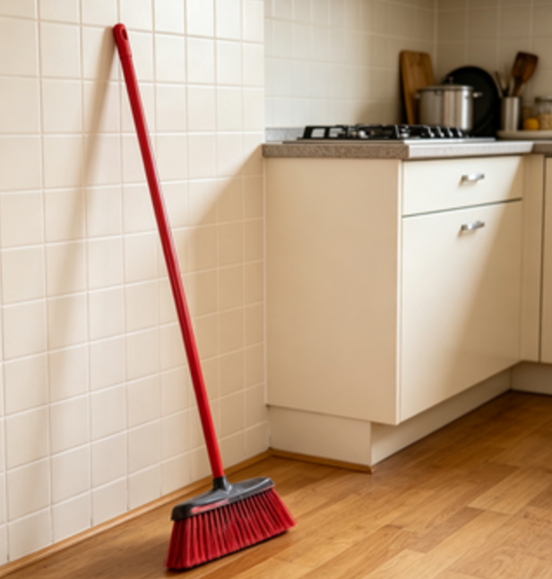 Commercial Kitchen Broom - Juego de 2 Escobas Rectangulares de