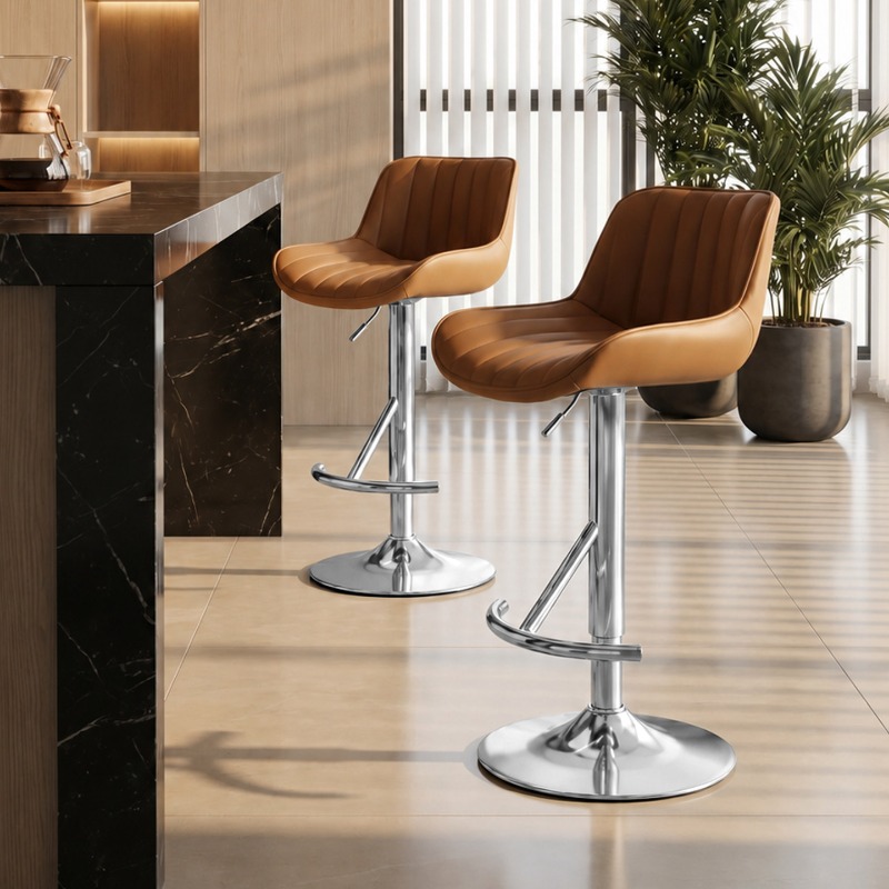 Commercial Kitchen Interior Design - Silla alta elegante de madera, silla