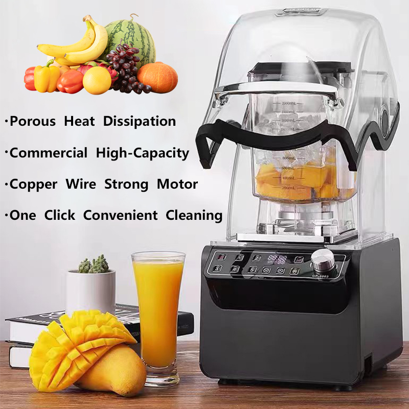 Commercial Blender Heavy Duty - Máquina licuadora de hielo comercial de