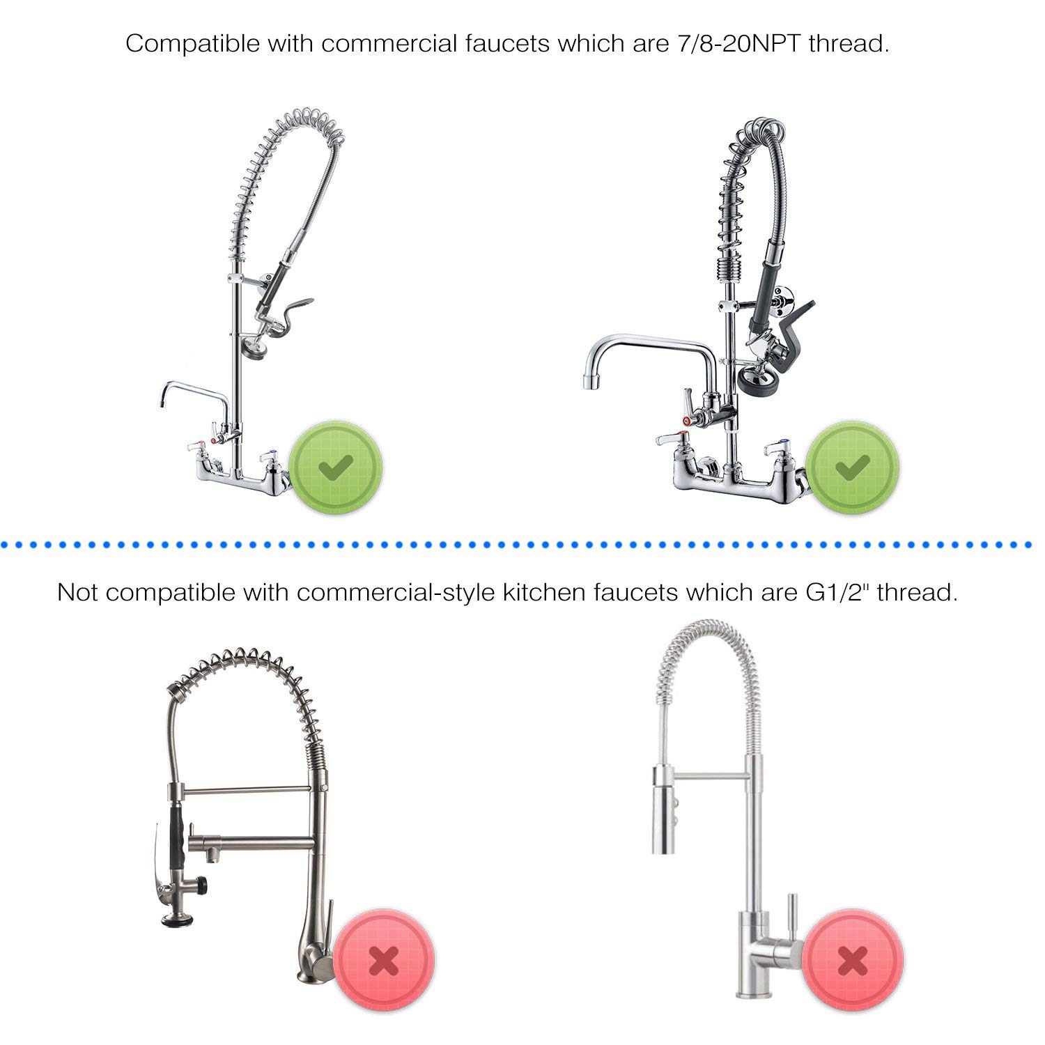 Commercial Kitchen Parts & Service - En stock, pulverizador de preenjuague, piezas