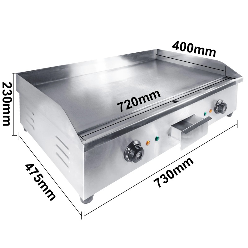 Electric Griddle Flat Top - Nuevo Producto, plancha eléctrica comercial, Control