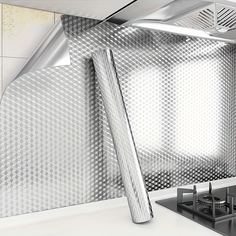 Commercial Kitchen Wall - Pegatinas de Aluminio para Cocina, Impermeables,