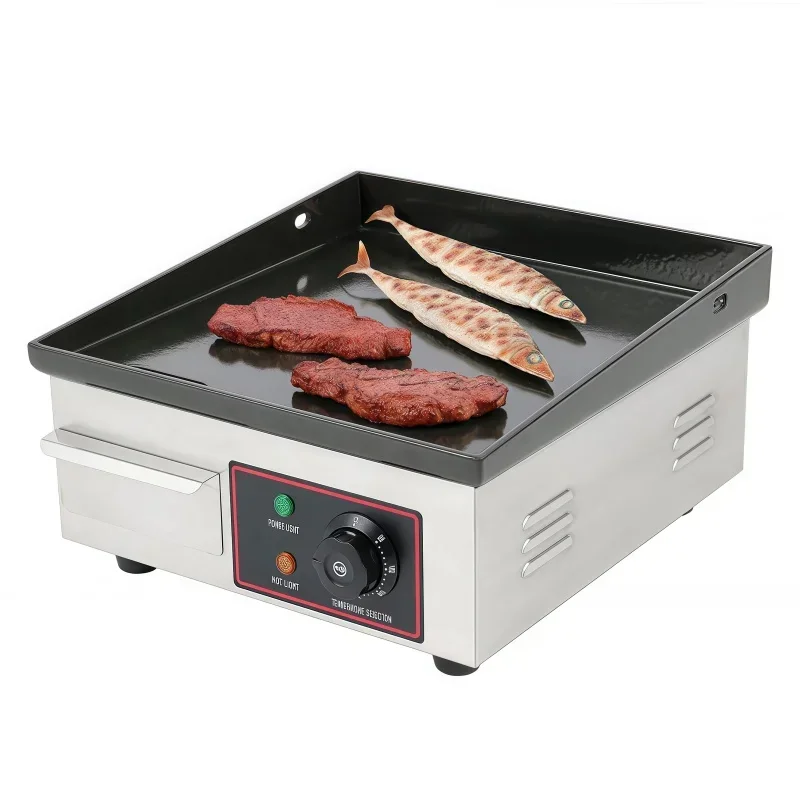 Mini plancha eléctrica comerci - Electric Griddle Flat Top reseña y precio