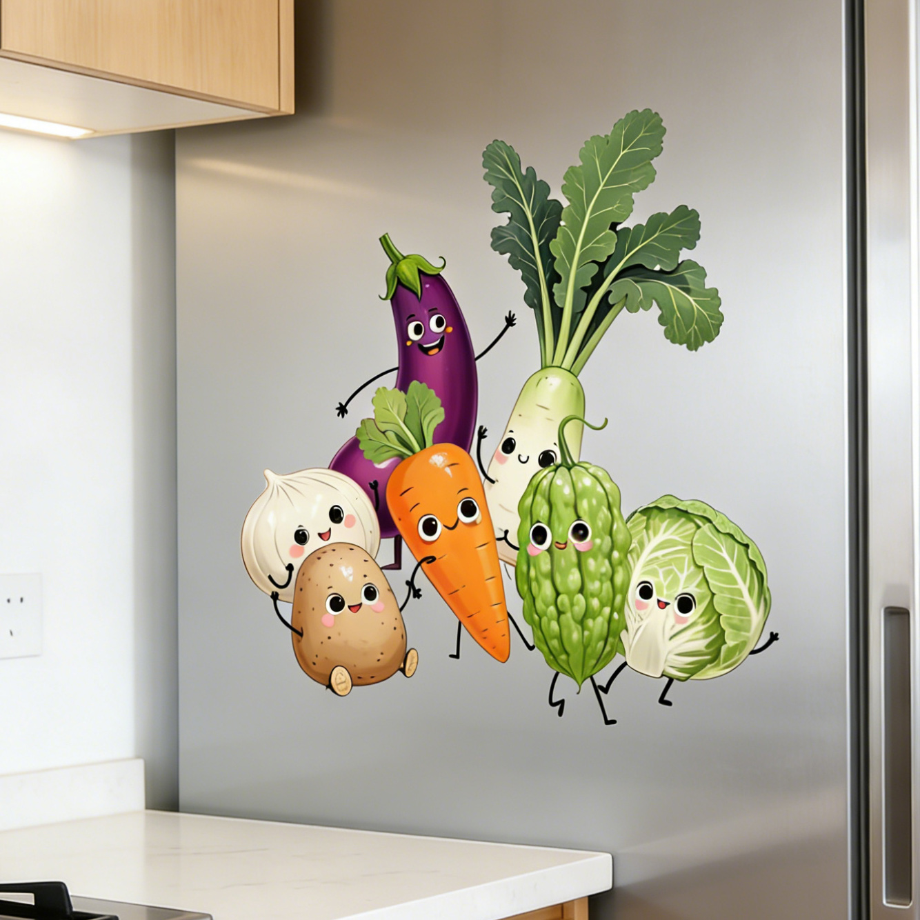 Pegatinas de pared de vegetale - Commercial Kitchen Wall reseña y precio