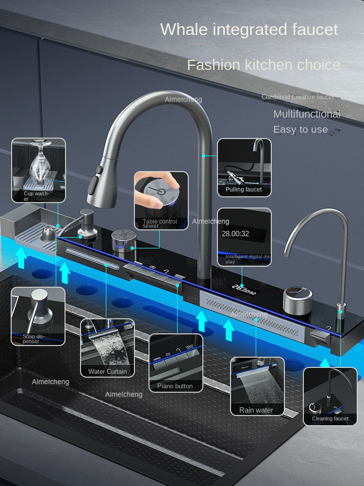 Fregadero de Cocina Integrado  - Commercial Kitchen Tap reseña y precio