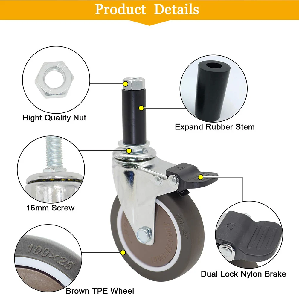 4 Ruedas Expandibles con Eje,  - Commercial Kitchen Youtube reseña y precio