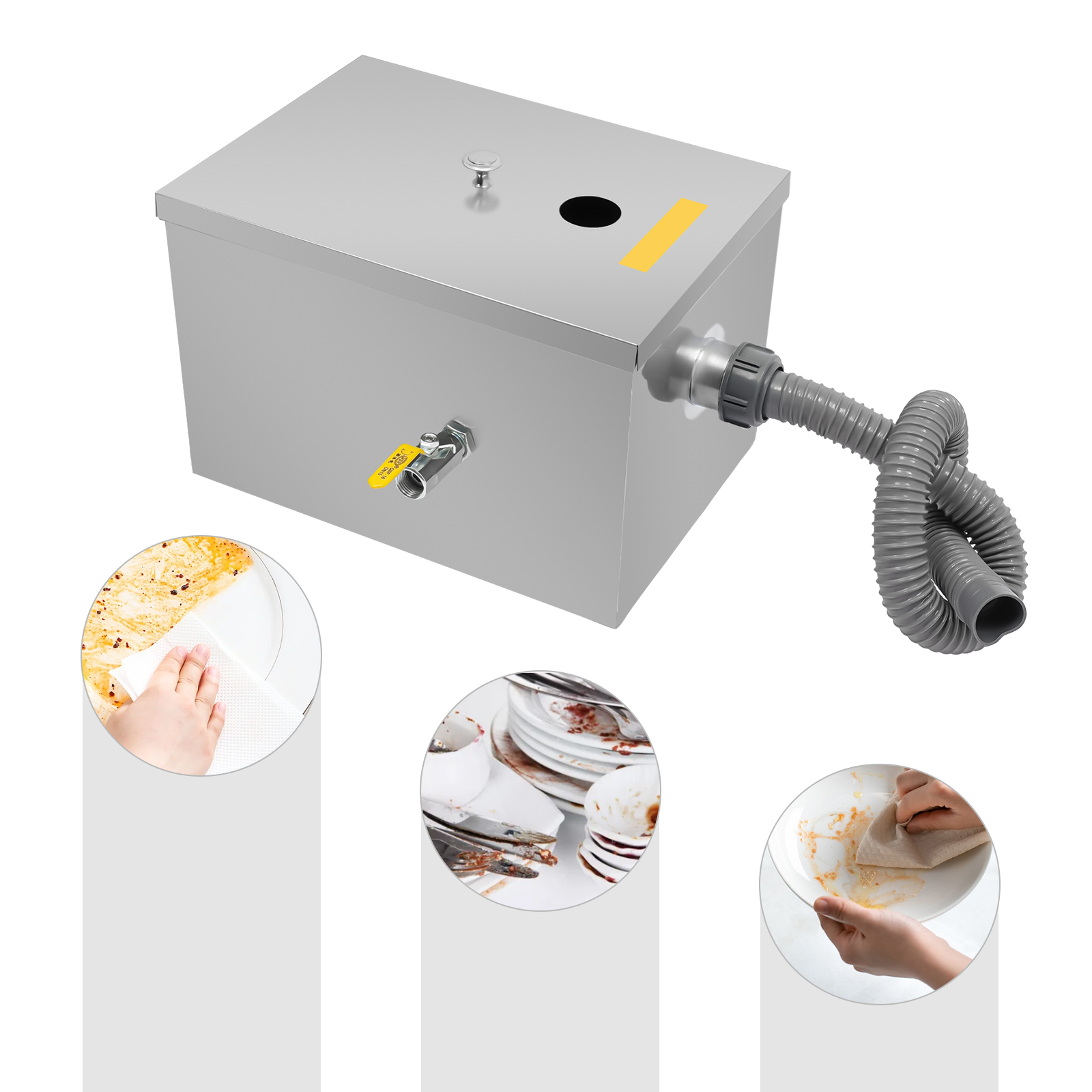 Trampa de Grasa Comercial de 2 - Commercial Kitchen Grease Interceptor reseña y precio