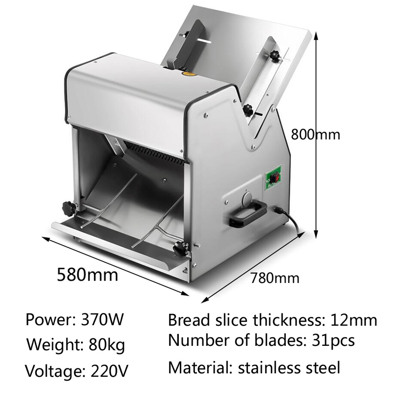 Cortadora de pan comercial, má - Commercial Bread Slicer reseña y precio