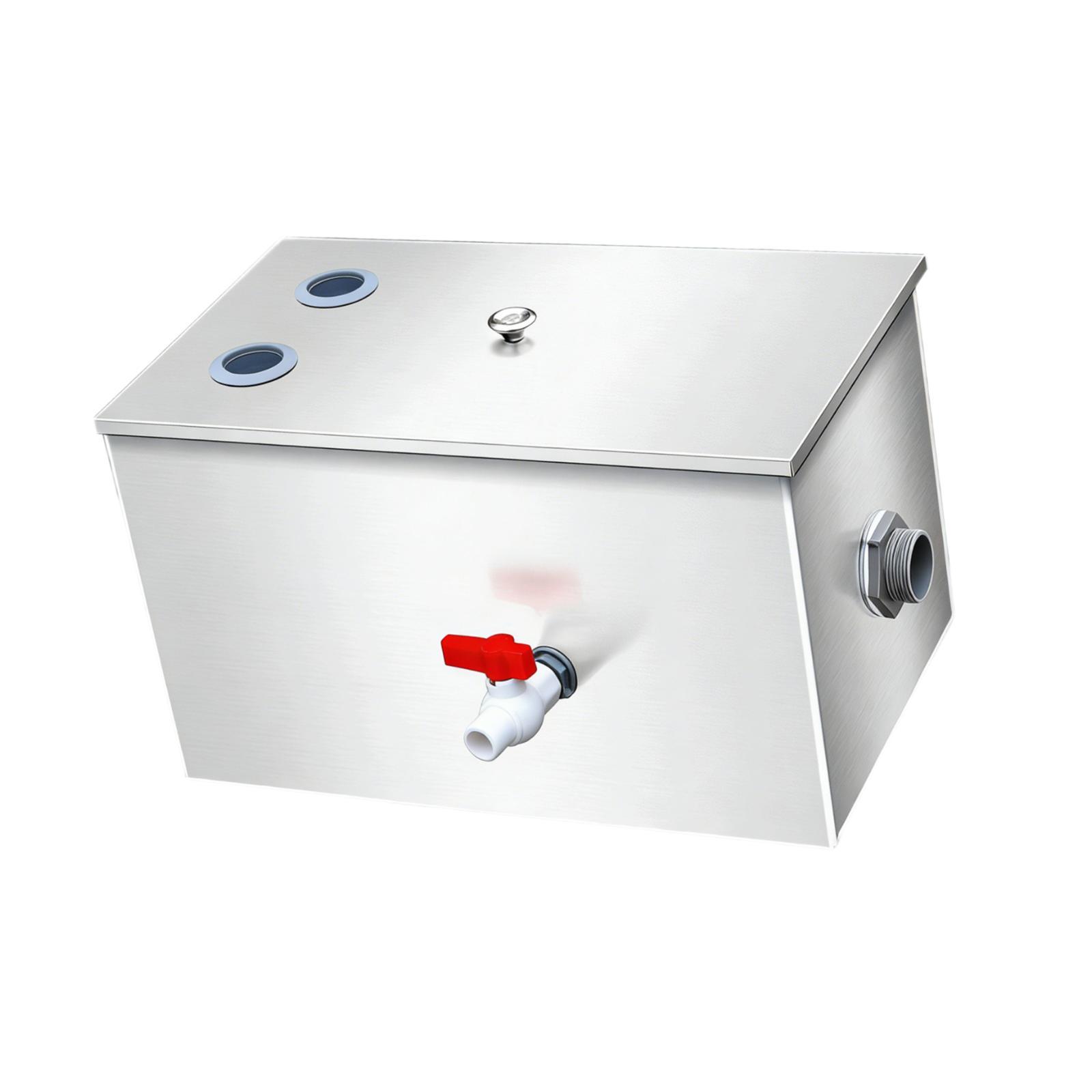 Trampa de Grasa de Acero Inoxi - Commercial Kitchen Grease Interceptor reseña y precio