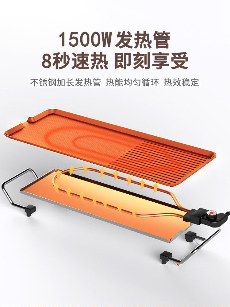 Parrilla eléctrica para barbac - Electric Griddle Flat Top reseña y precio